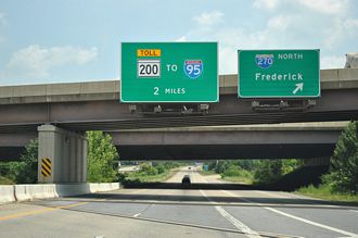 I-370 east at I-270 - Gaithersburg, MD