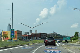 Fisher Fwy west at I-75/375 - Detroit, MI