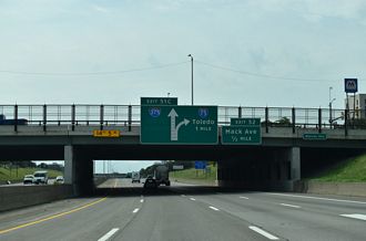 I-75 south at I-375 - Detroit, MI