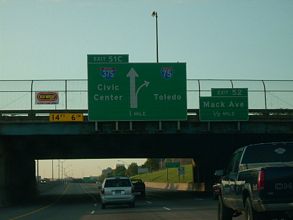 I-75 south at I-375 - 2007