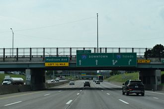 I-75 south at I-375 - Detroit, MI