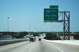 I-275 north at I-375 - St. Petersburg, FL
