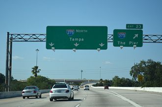 I-275 north at I-375 - St. Petersburg, FL