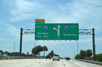 I-275 south at I-375 - St. Petersburg, FL
