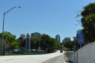 Interstate 375 East at Downtown St. Petersburg, Florida