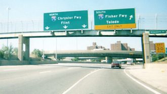 I-375 north at I-75 - 2002