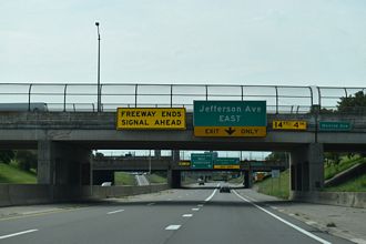 I-375 south at Jefferson Av - Detroit, MI