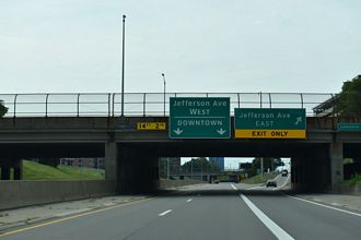 I-375 south at Jefferson Av - Detroit, MI