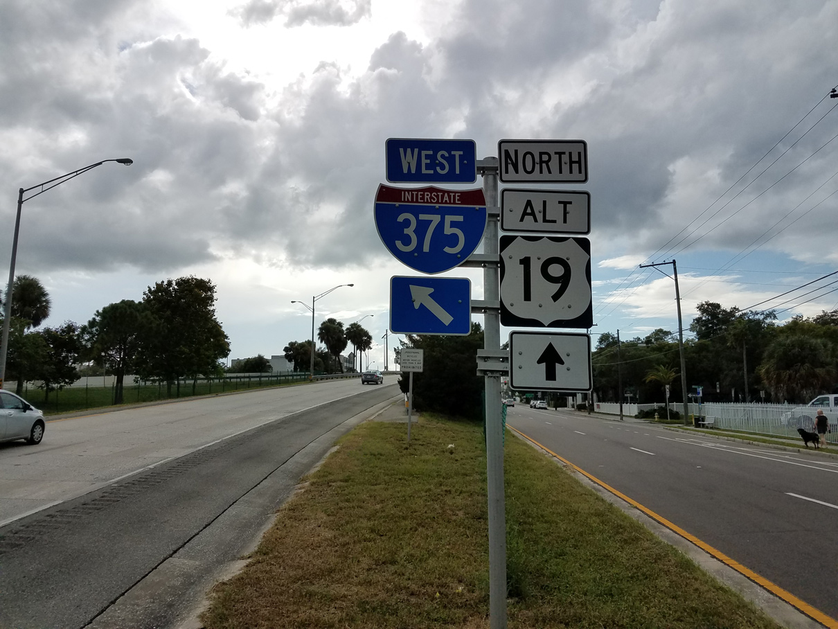 US 19 Alt north at I-375 - St. Petersburg, FL