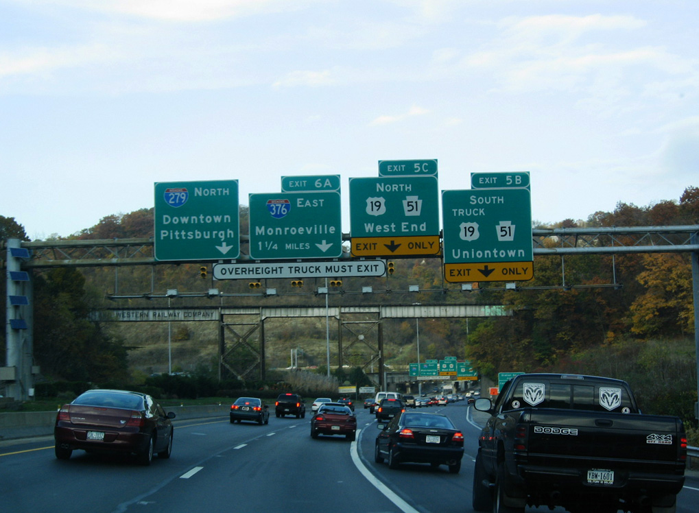 I-279 north at I-376/Penn Lincoln Pkwy East - 2004