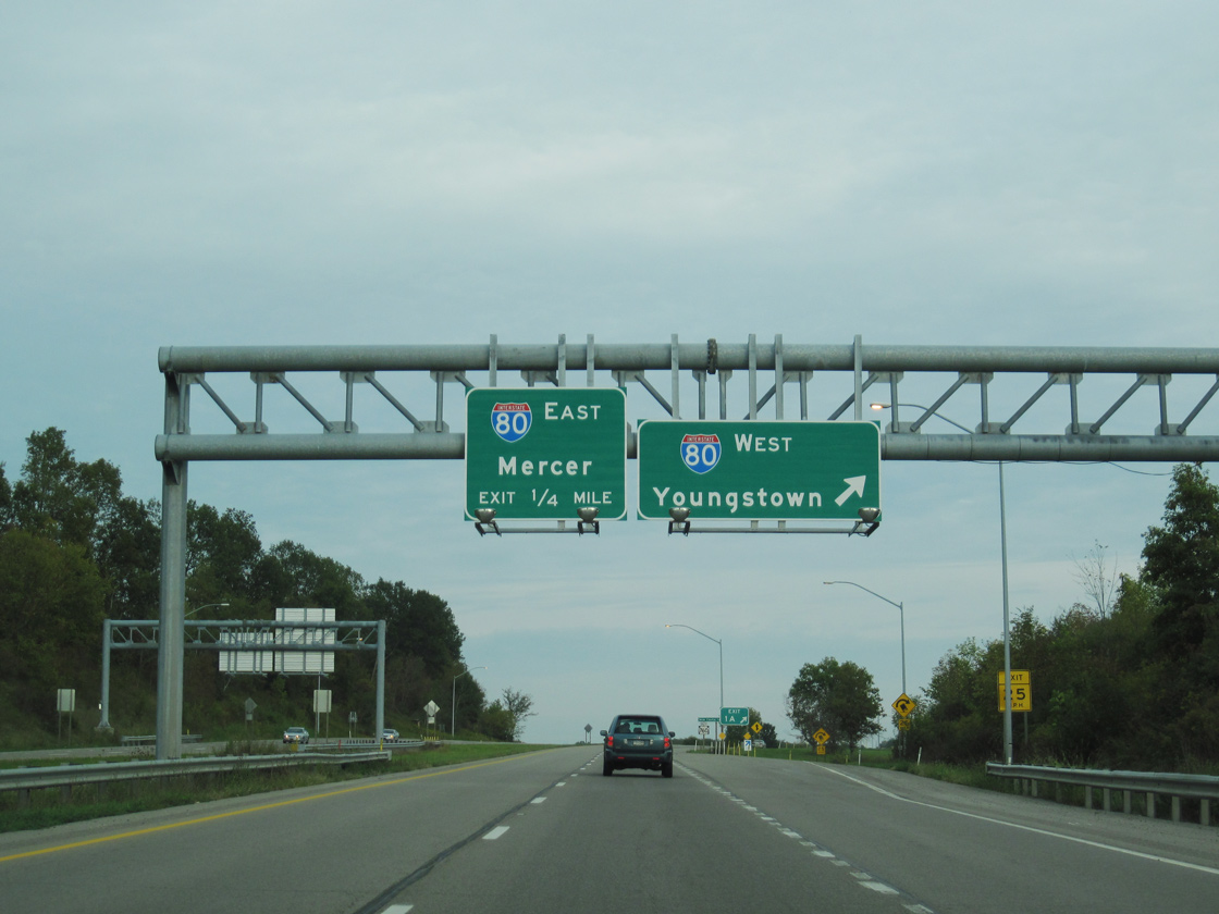 PA 760 south at I-80/376 - Shenango Twp