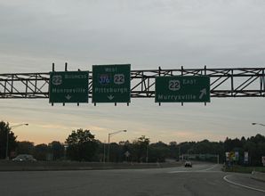 I-76/PA Tpk at I-376/US 22 - Monroeville
