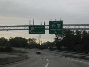 I-76/PA Tpk at I-376/US 22 - Monroeville