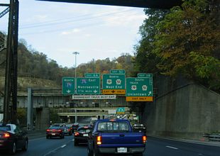 I-279 north at I-376/Penn Lincoln Pkwy East - 2004