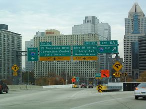 I-279 north at I-376/Penn Lincoln Pkwy East - 2004