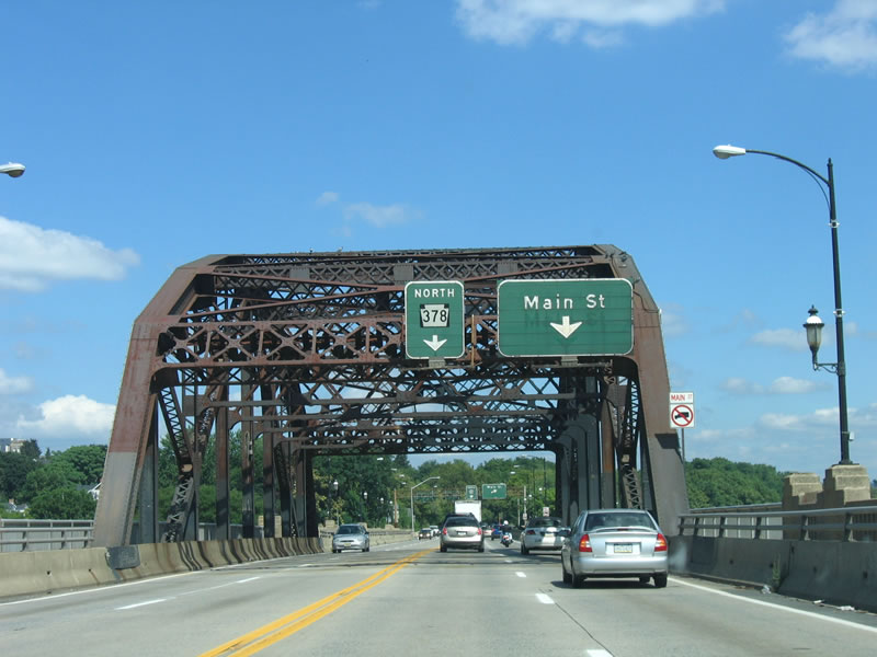 PA 378 north at Hill to Hill Bridge - Bethlehem