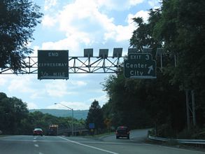 PA 378 south at Hill to Hill Bridge - Bethlehem