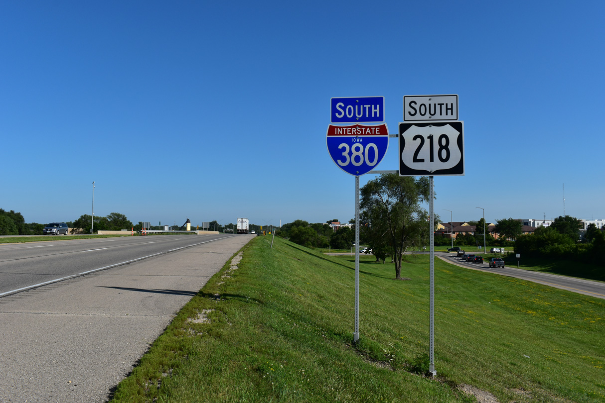 Replaced four photos at the northern end of Interstate 380 in Cedar Rapids with ones shot on July 14, 2026.