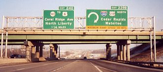 I-80 east at I-380/US 218/Iowa 27 - 2000