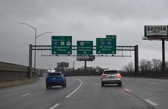 I-81 north at I-84-380/US 6 - Dunmore, PA