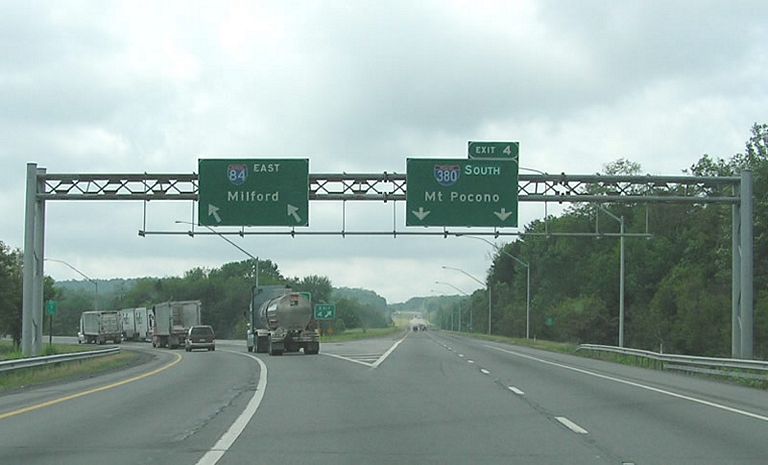 I-84 east/I-380 south split