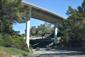 I-280 south at I-380 - San Bruno, CA