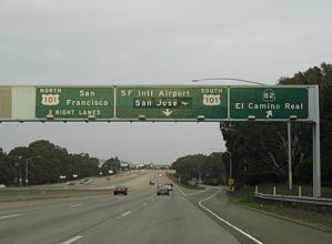 I-380 east at US 101 - 2004