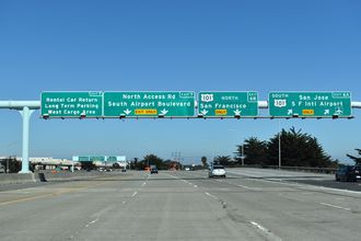 I-380 east at US 101