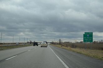 I-380/U.S. 218 south at Forevergreen Rd, two miles from I-80.