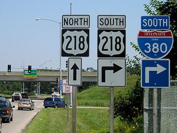 San Marnan Dr east at I-380/US 218 - Waterloo, IA
