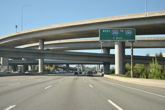 US 101 north at I-380