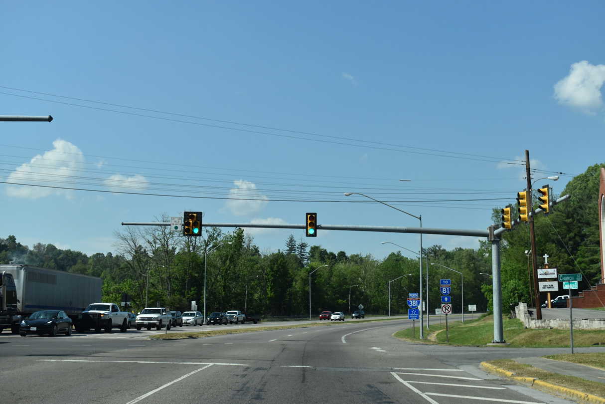 Commonwealth Av north at I-381 - Bristol, VA