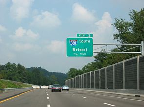 I-81/US 58 north at I-381 - 2003