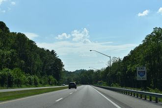 I-381 north at I-81/US 58 - Bristol, VA