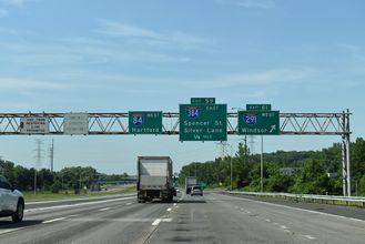 I-84 west at I-384 - Manchester, CT