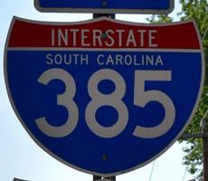 Interstate 385 South Carolina