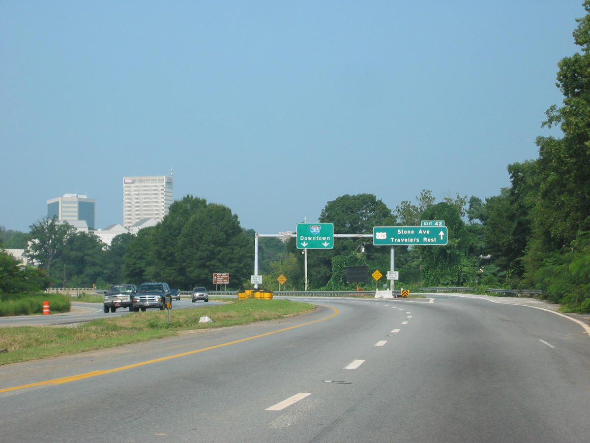 I-385 north at US 276 - 2003