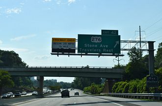 I-385 north at US 276 - Greenville, SC