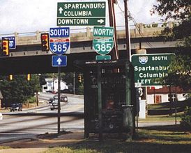 US 276 east at I-385/Business Spur I-385 - 2000