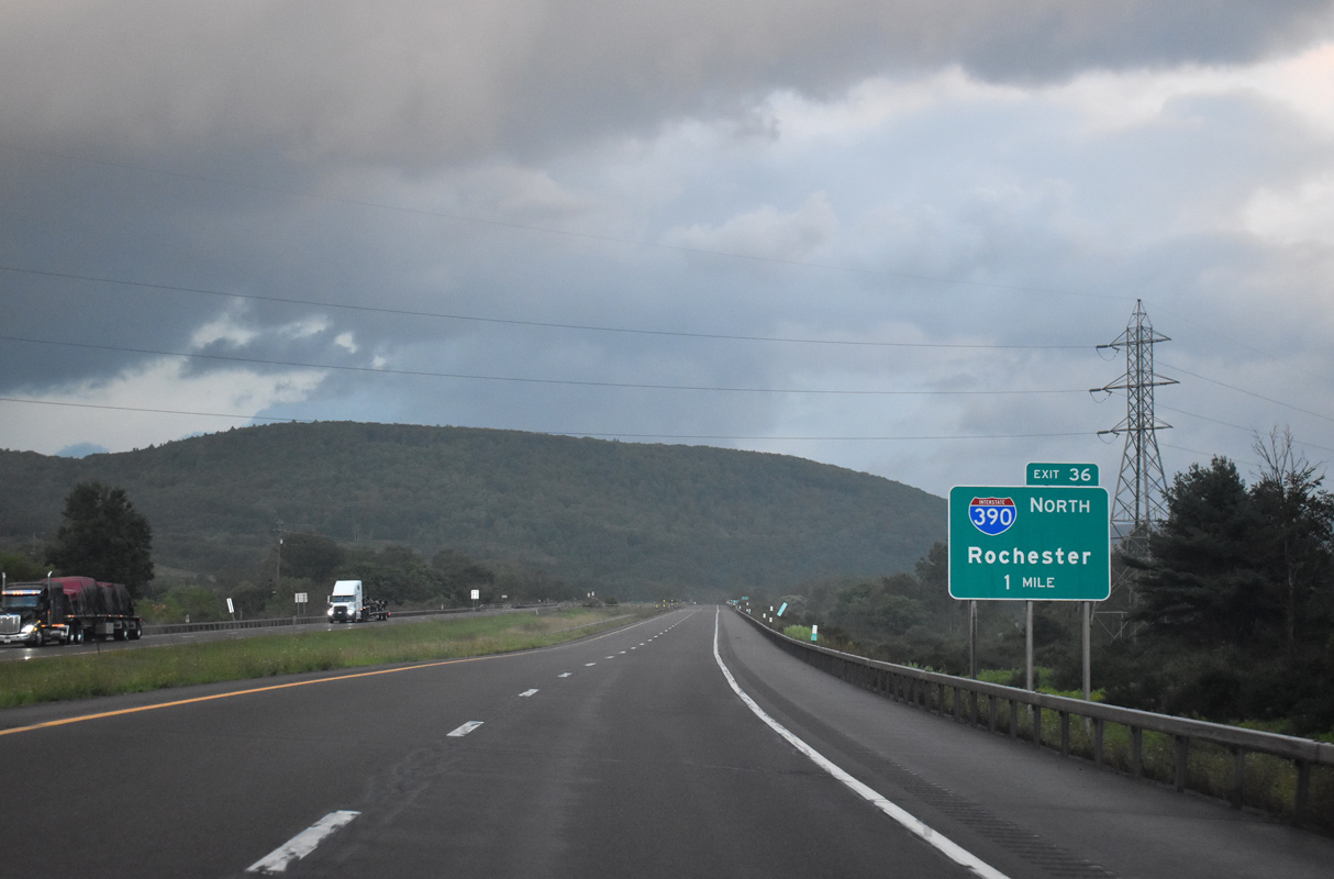 I-86 east at I-390 - Avoca, NY