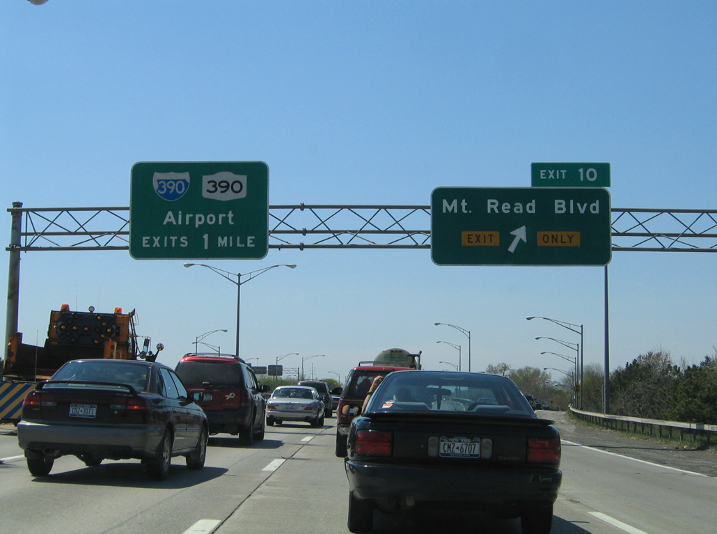 I-490 west at I-390/NY 390 - 2005