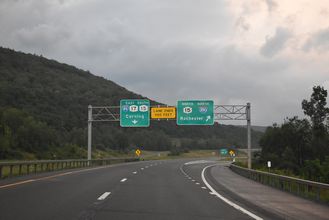 I-86 east at I-390 - Avoca, NY