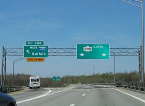 I-390 north end in 2005.