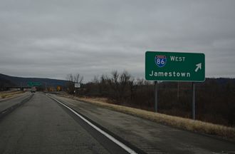 I-390 south at I-86 - Avoca, NY