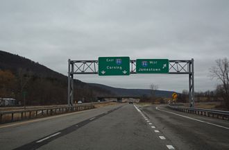 I-390 south at I-86 - Avoca, NY