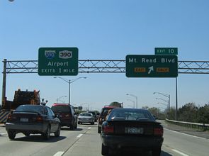 I-490 west at I-390/NY 390 - 2005
