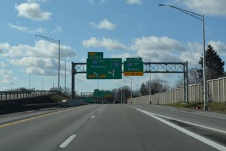I-390 commences south from NY 390 at I-490 (Western Expressway).