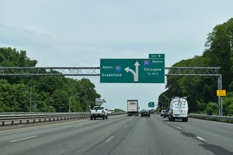 I-91 north at I-391 - Springfield, MA
