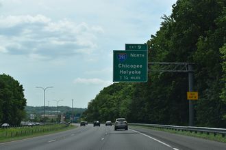 I-91 south at I-391 - West Springfield, MA