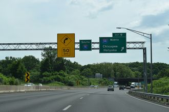 I-91 south at I-391 - Chicopee, MA